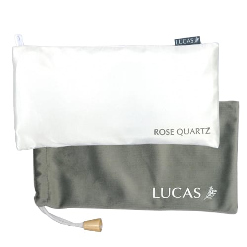 

LUCAS Sukha Eye Pillow (ROSE QUARTZ: Rosemary) with Natural Stones and Herbal Fragrance. Perfect for Yoga and Meditation, Relieves Eye Fatigue, Healin