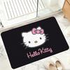 Hello Kitty Kawaii Bath Mat Non-Slip Absorbent Floor Mat Cute Cartoon Black Pink Doormat for Bathroom Entryway Home Decor
