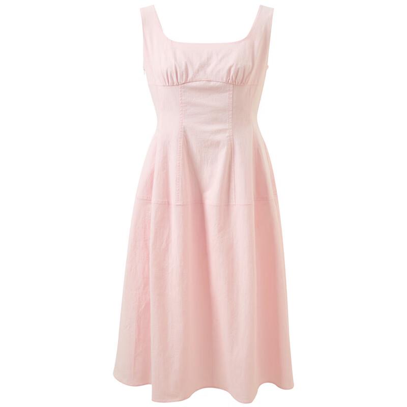 Sancai French Square Neck A-line Sleeveless Dress