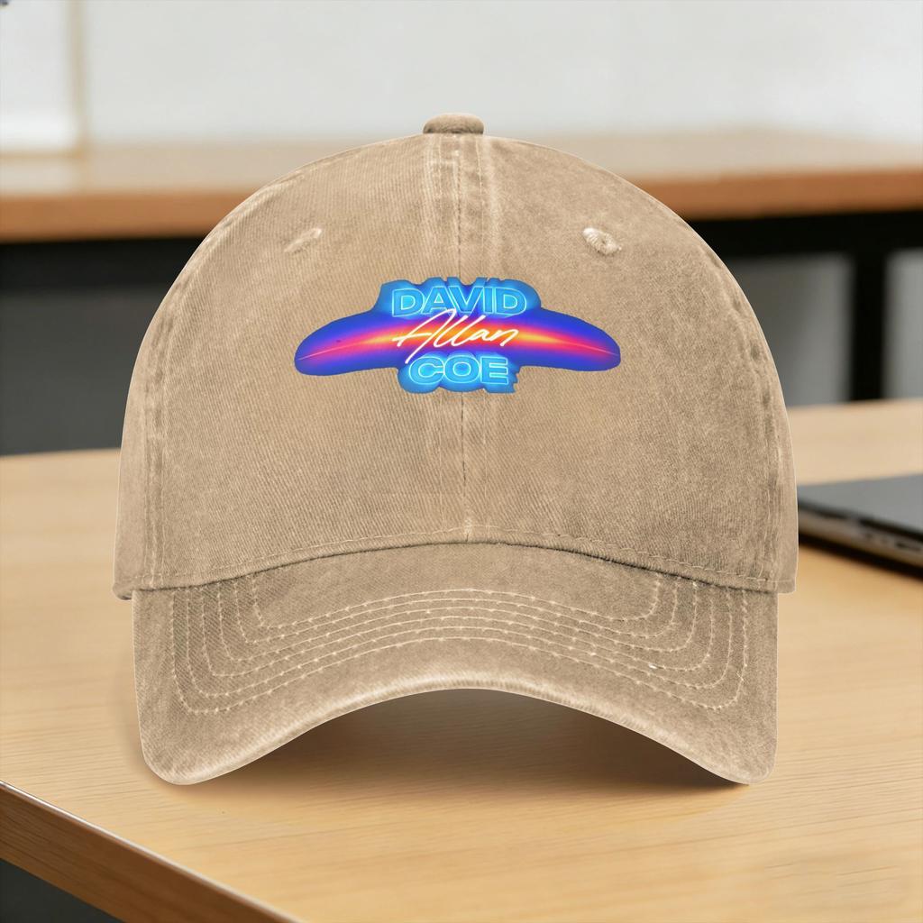 Washed Baseball Cap David Allan Coe Summer Trucker Hat For Couple Women Streetwear Hunting Camping Sun Baseball Caps