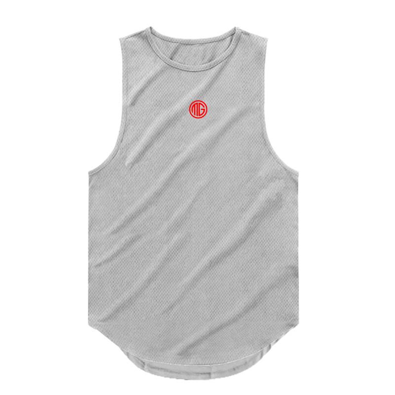 

Muscleguys быстросохнущая спортивная майка для мужчин, майки для бодибилдинга, рубашка без рукавов для тренажерного зала, сетчатая одежда для фитнеса, спортивная одежда, жилет для мышц XXL серый