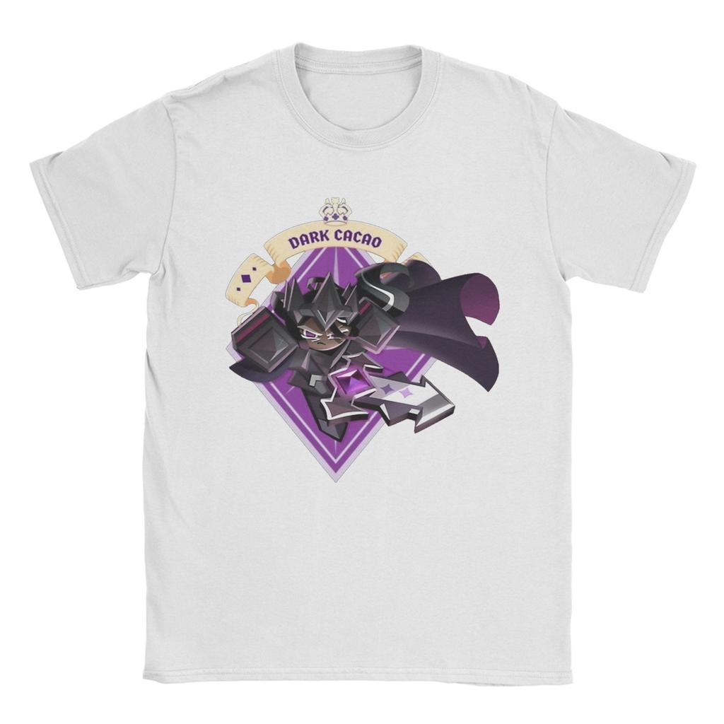Dunkler Kakao T-Shirt Herren Baumwoll-Top T-Shirt Neuheit Cookie Run Kingdom Rundhals Kurzarm