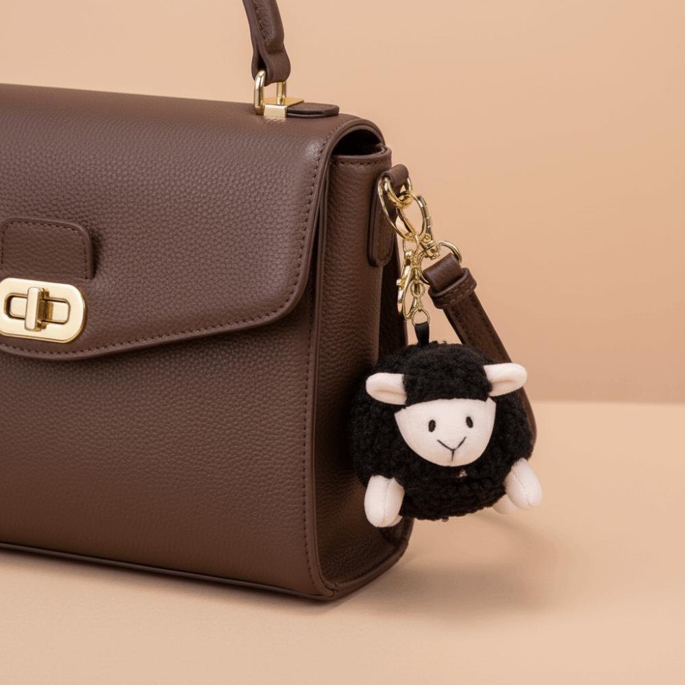 Stuffed Keychain Lamb Plush Pendant Chubby Lamb Plush Toy  Keyrings Accessories