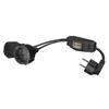 Heavy Duty Power Extension Cord Male to Double Female 4.8mm to 4.8mm Power Extension Cord Cable with Switching for Electronic