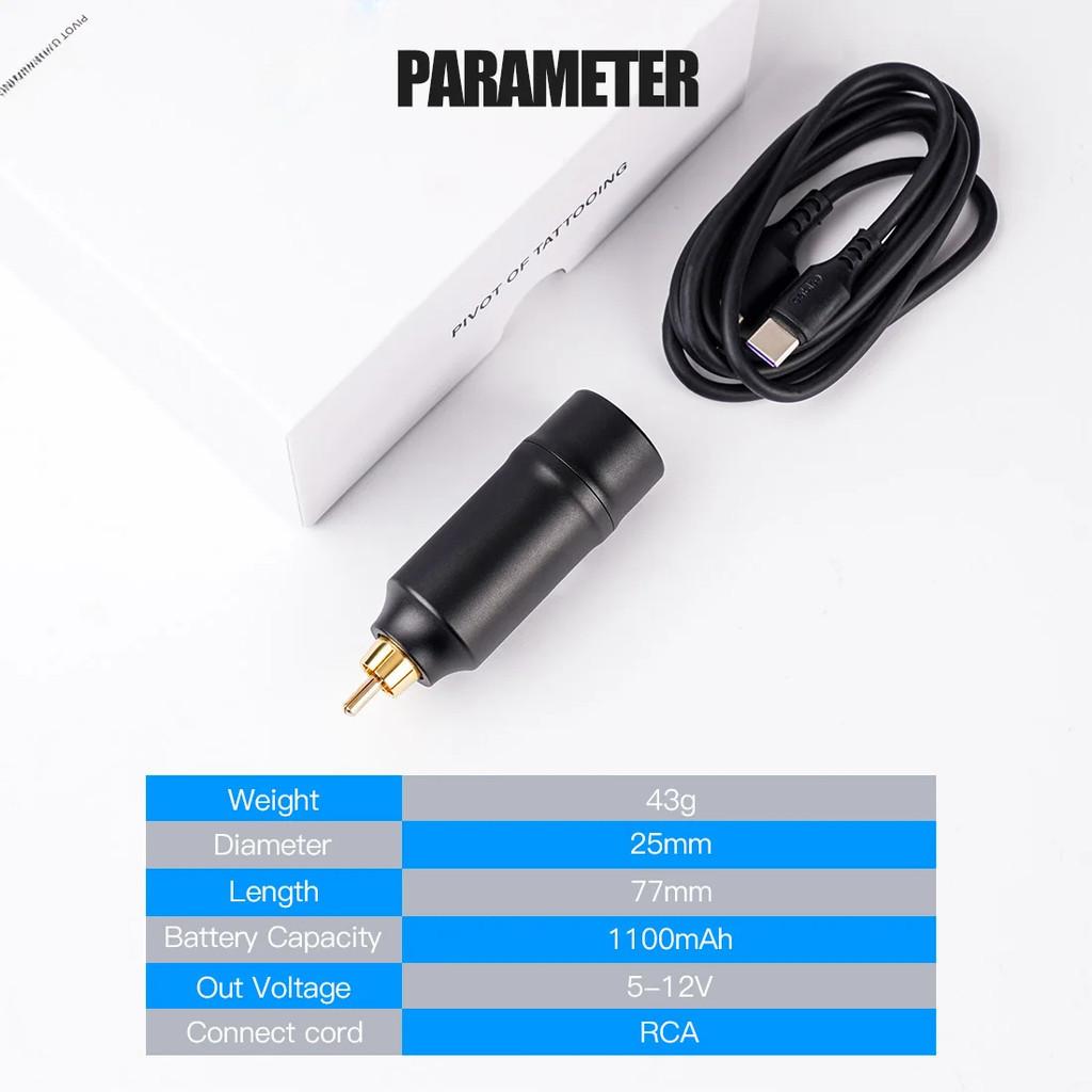 Power Supply Tattoo Mini Wireless Rechargeable Tattoo Battery Device Adapter Makeup Permanent Machine Fast Charge RCA