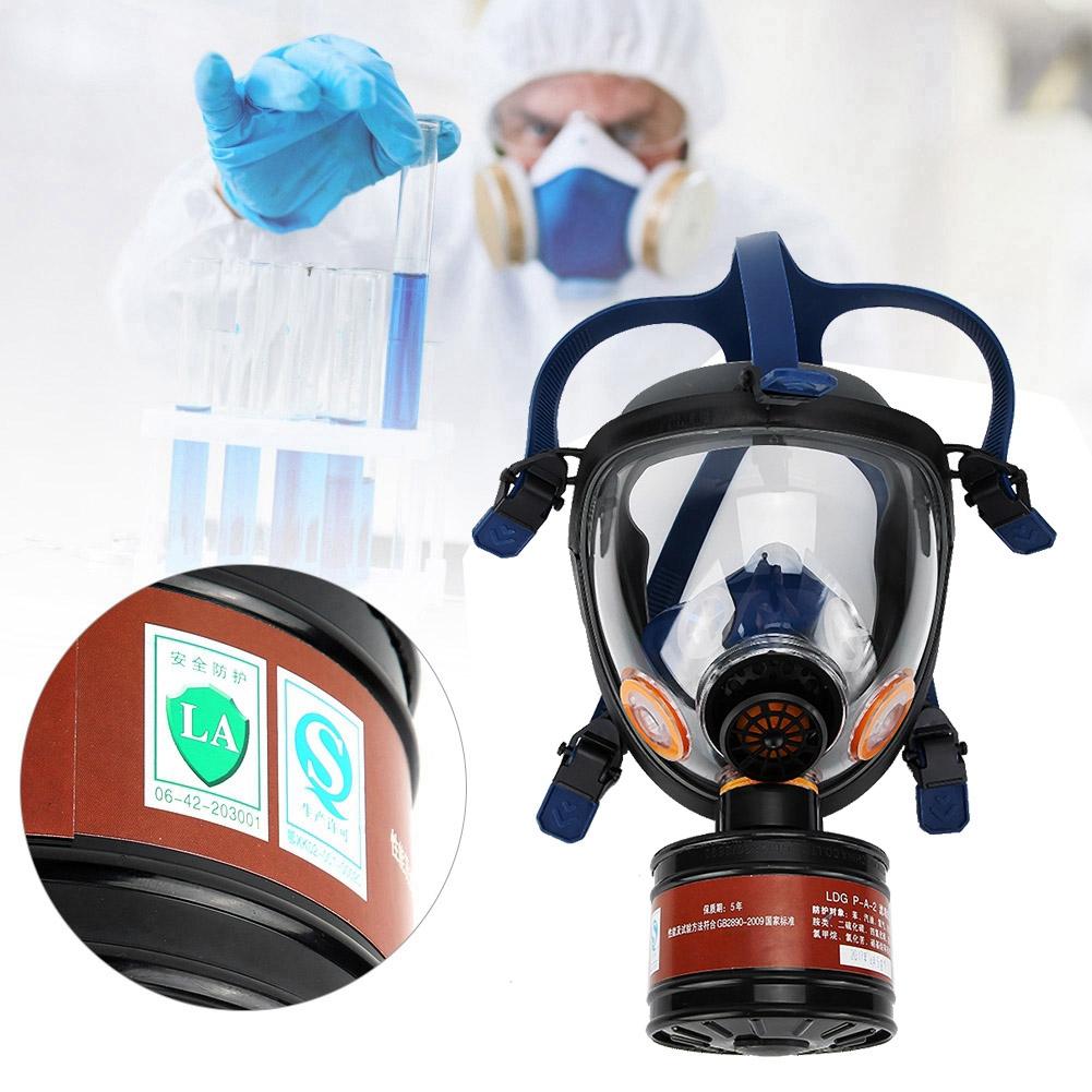 Silica Gel Full Face Anti Dust Respirator Paint Chemical Methanol Protection Gas Mask