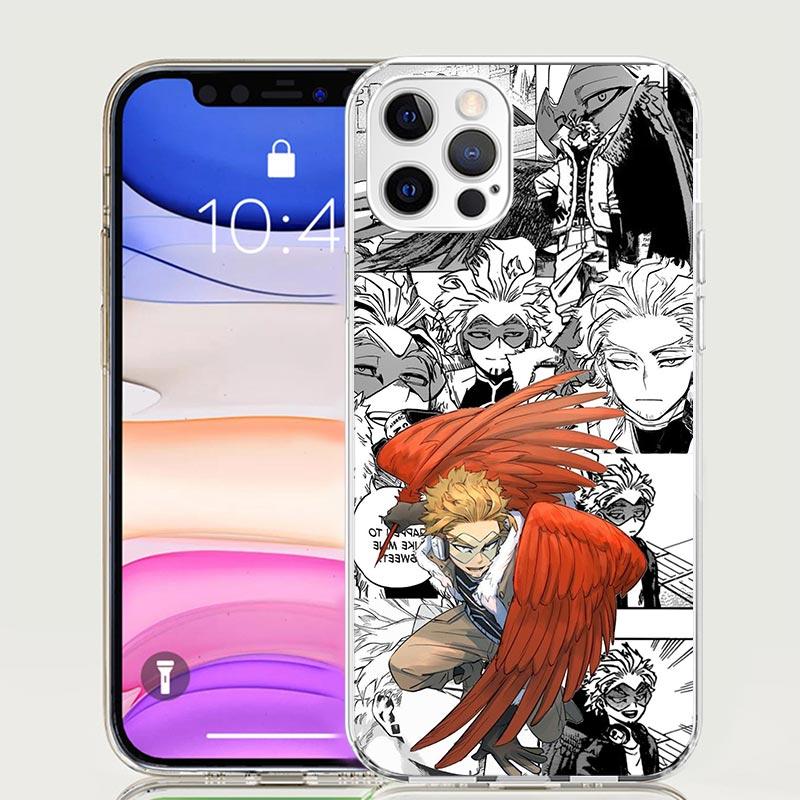 Hawks MHA My Hero A-Academy Phone Case For iPhone 17 Air 16 15 Plus 11 14 Pro Max 13 Mini 12 7 8 + SE Pattern Art Customized Cov