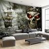 Mysterious Pirate Skull Ship Digital Printing Polyester Wall Tapestry Suitable for Use Living Rooms Bedrooms Offices Bars Party