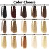 MISS WIG Synthetic Long Curly Fluffy Clip In Hair Extension Wrap Around Ponytail Heat Resistant Natural Wig For Women Daily Wear