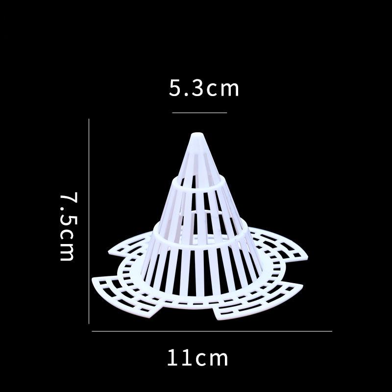 

Прозрачное коническое основание горшка: Воздухопроницаемая дренажная сетка для суккулентов, препятствующая гниению корней