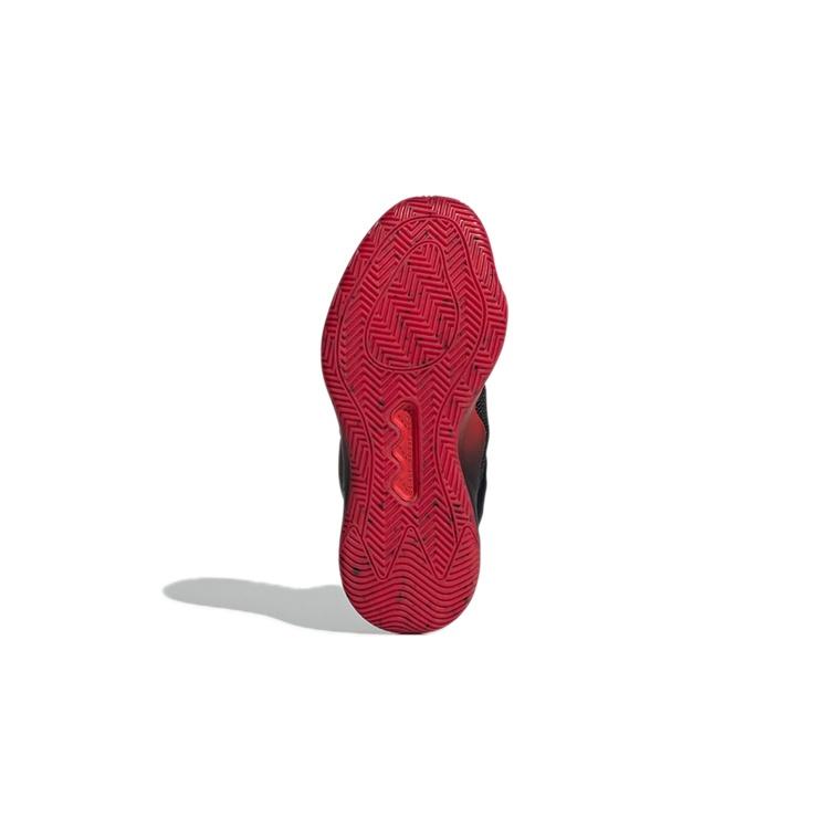(GS) Adidas Deep Threat Primeblue J 'Black Vivid Red' Kids' GZ0096