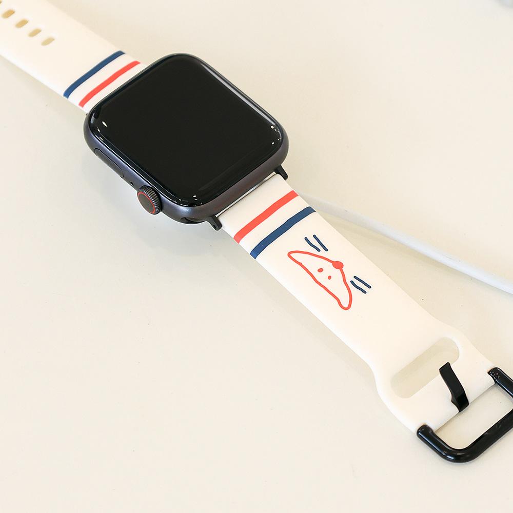 Beuleonchibeuladeo Apple Watch Silicone Strap Ver.5 For 38-41Mm