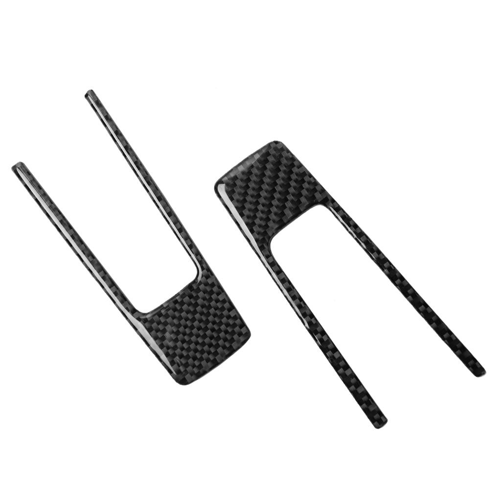 Carbon Fiber Car Gear Steering Wheel Frame Panel Trim Sticker Cover Moulding Strip For Ford Mustang 2009 2010 2011 2012