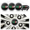 DAYB7 4pcs 56mm/60mm V VRS Logo Car Wheel Hub Center Cap Badge Covers Sticker For Skoda Octavia 2 3 A7 Superb Rapid Kodiaq Karoq Fabia