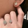 New Hot Top Quality Hot Sale Famous Brand Anniversary Gift Party Jewelry for Women Europe Luxury Zircon Opening Adjustable Rings