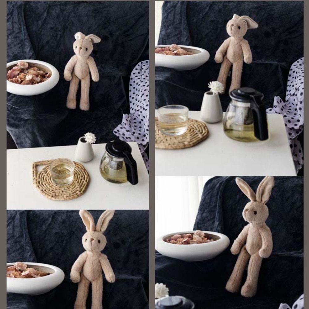 Hjemmedekor Kanin Plysjleke Kosedyr Plysj Kanin Kanin Kosedyr Bjørn Dukke Sovende Venn