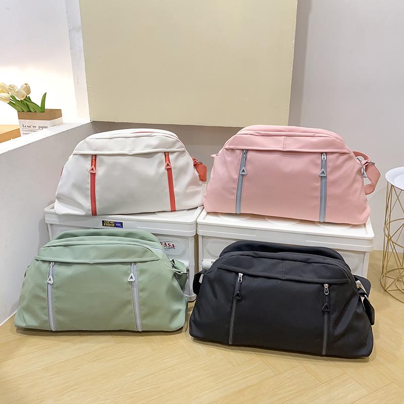 Women's Large Capacity Solid Color Sports & Travel Bag for Short Trips