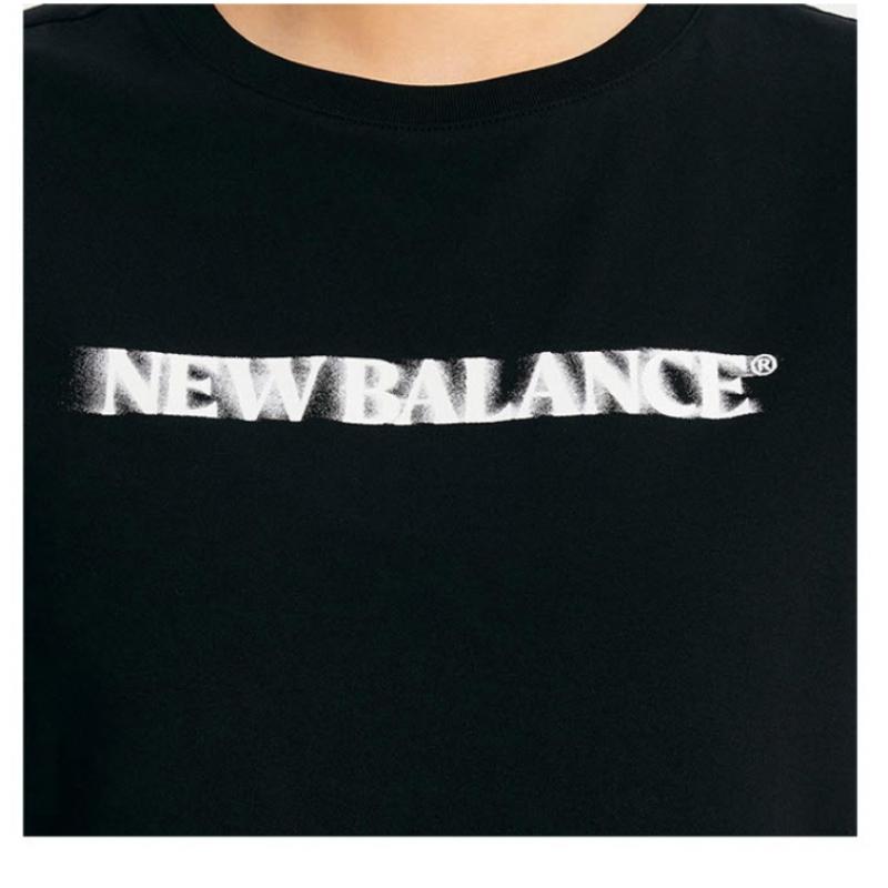 New Balance Short Sleeve Tee Lqj Nbnee2w432 19 Women Blur Graphic Semi Crop Short Sleeve Tee