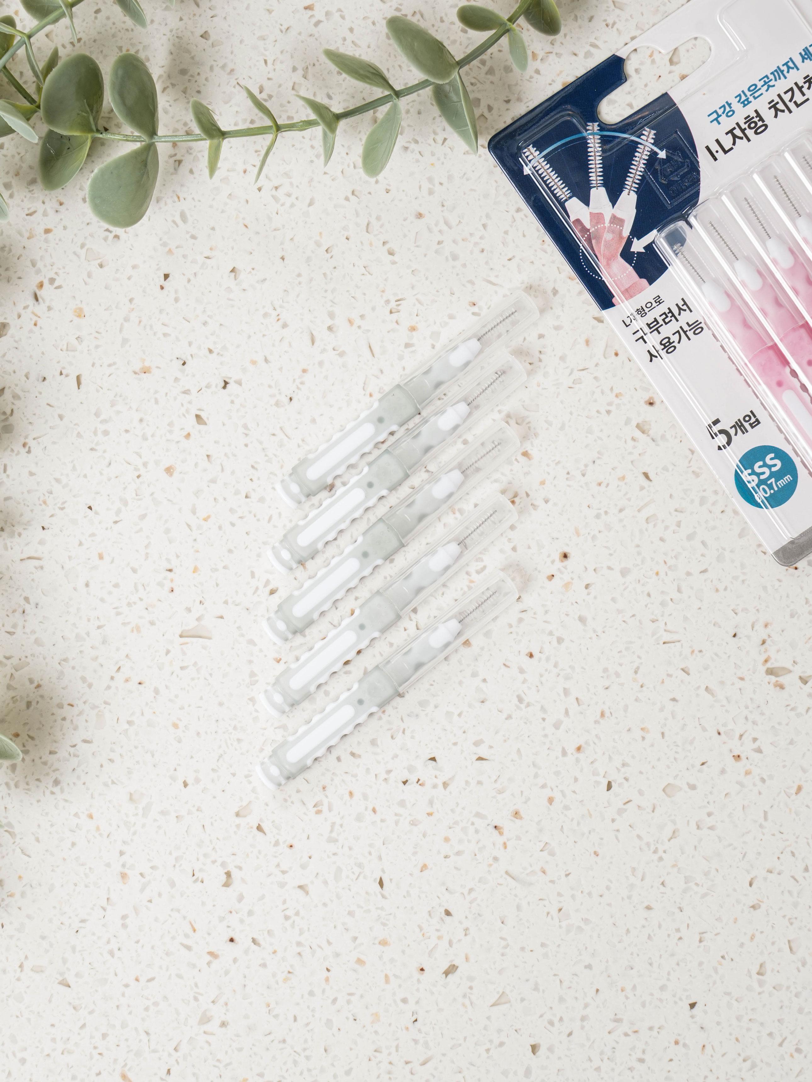 

TPE Interdental Brush SSS Size, 5-Pack Oral Care Cleaner 1ea