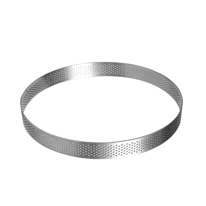 Perforated Mousse Ring Stainless Steel Cake Mould Round Baking Tools Decorating Molds Kitchen Accessories 9 Sizes Choose