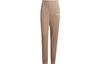 Adidas Knitted Sweatpants Women's Pink Brown Moderate Cuffed Pants IC4473