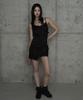 ETRE AU SOMMET Double Layer Lace Back Corset Slip (Black)