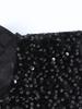 Retro Chinese Style Sequin Velvet Waistcoat with Frog Button