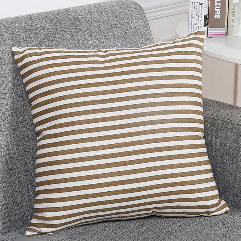 Fahion Stripe Throw Pillow Cases Cafe Sofa Cushion Cover Home Decor