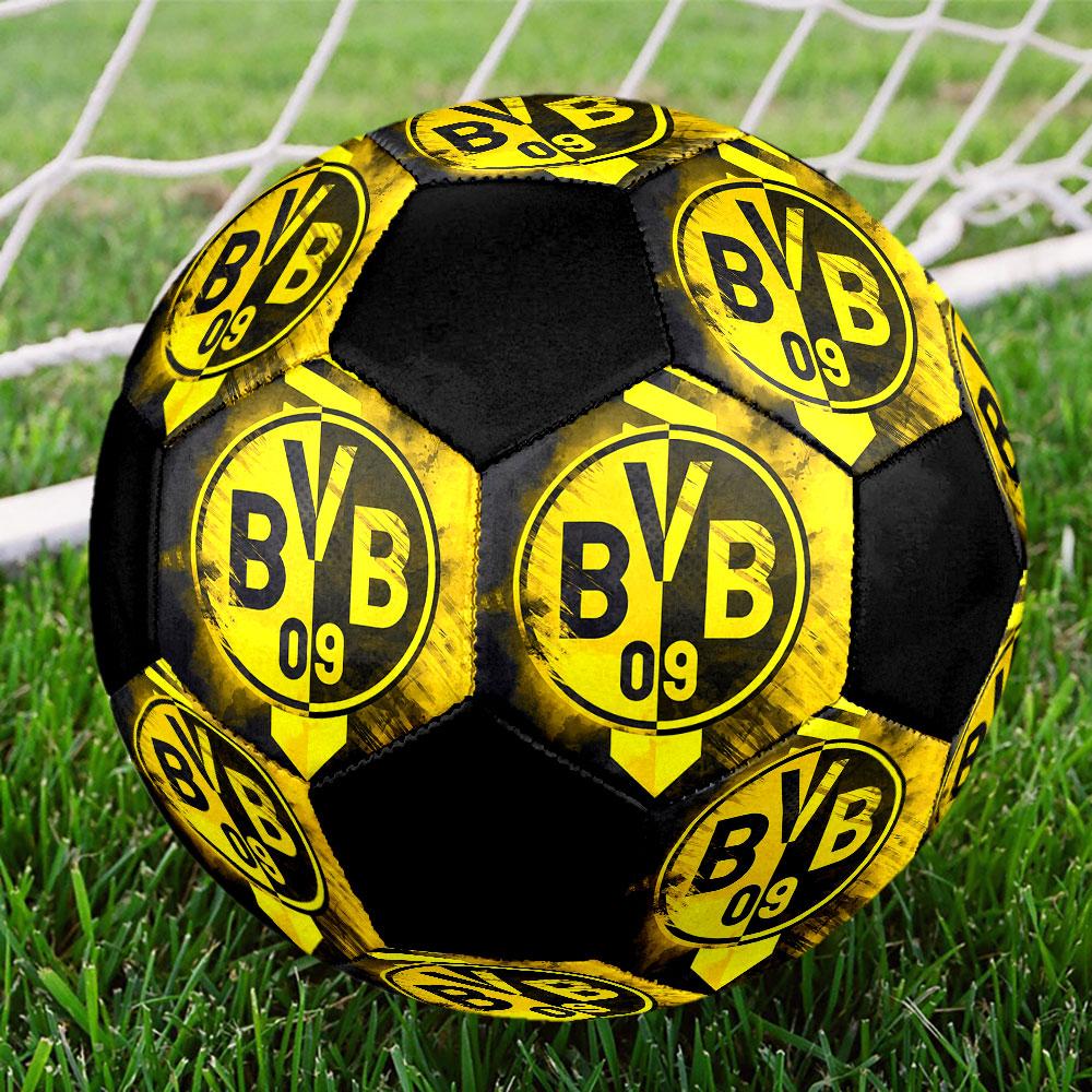 1 pz Pallone da Calcio Borussia Dortmund Taglia 5 Pallone da Calcetto Indoor alla Moda Colorato Gioco in Giardino - Ottimo Regalo per i Fan dello Sport HE15