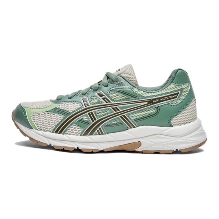 New Asics GEL CONTANA GS Breathable Rebound Support Low Top Running Shoes Green Kids' 1014A371-300