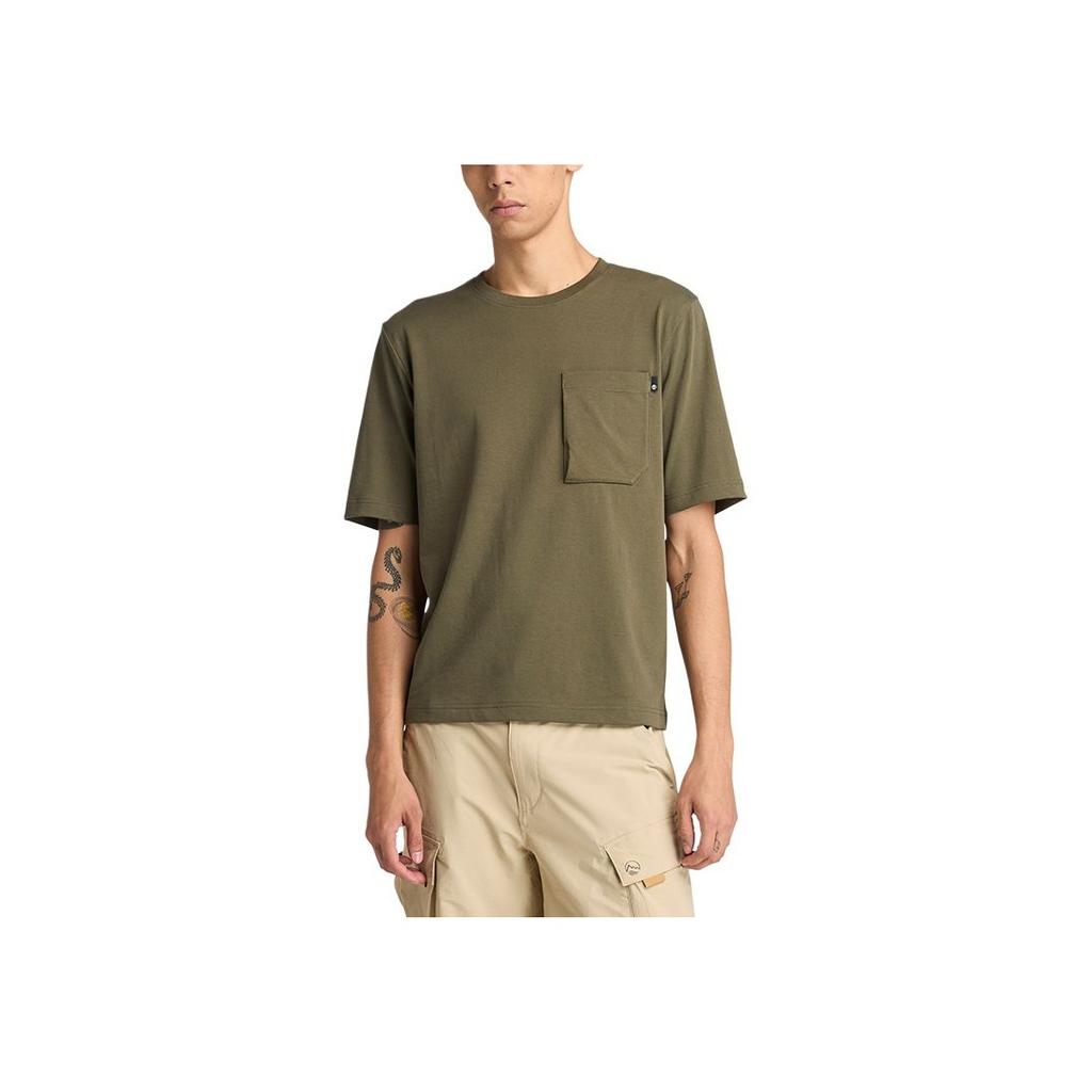 Timberland SS25 Moisture Wicking Quick Dry Crew Neck Short Sleeve T-Shirt Men Tops Military-Green A641C-A58