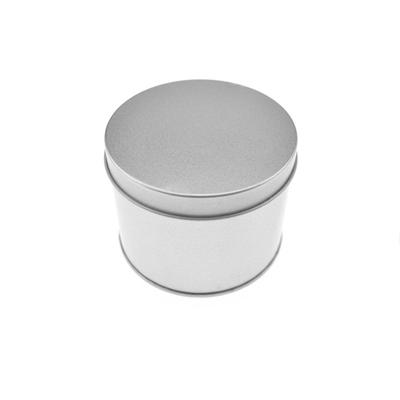20pcs Small Metal Round Tin Silver Storage Box Case