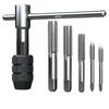 Gewindebohrer Manuelle Gewindeschneidkluppe T-Griff Verstellbar M3-M6 Set Haushalts-Hardware-Werkzeug Zubehör Kombination