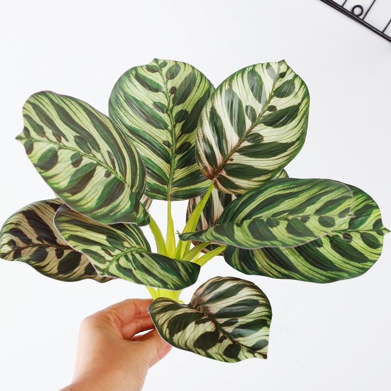 Nordic Style Simulation Green Plant Canna Potted Plant Office Fake Green Plant Landscaping Ornament Real Leaves