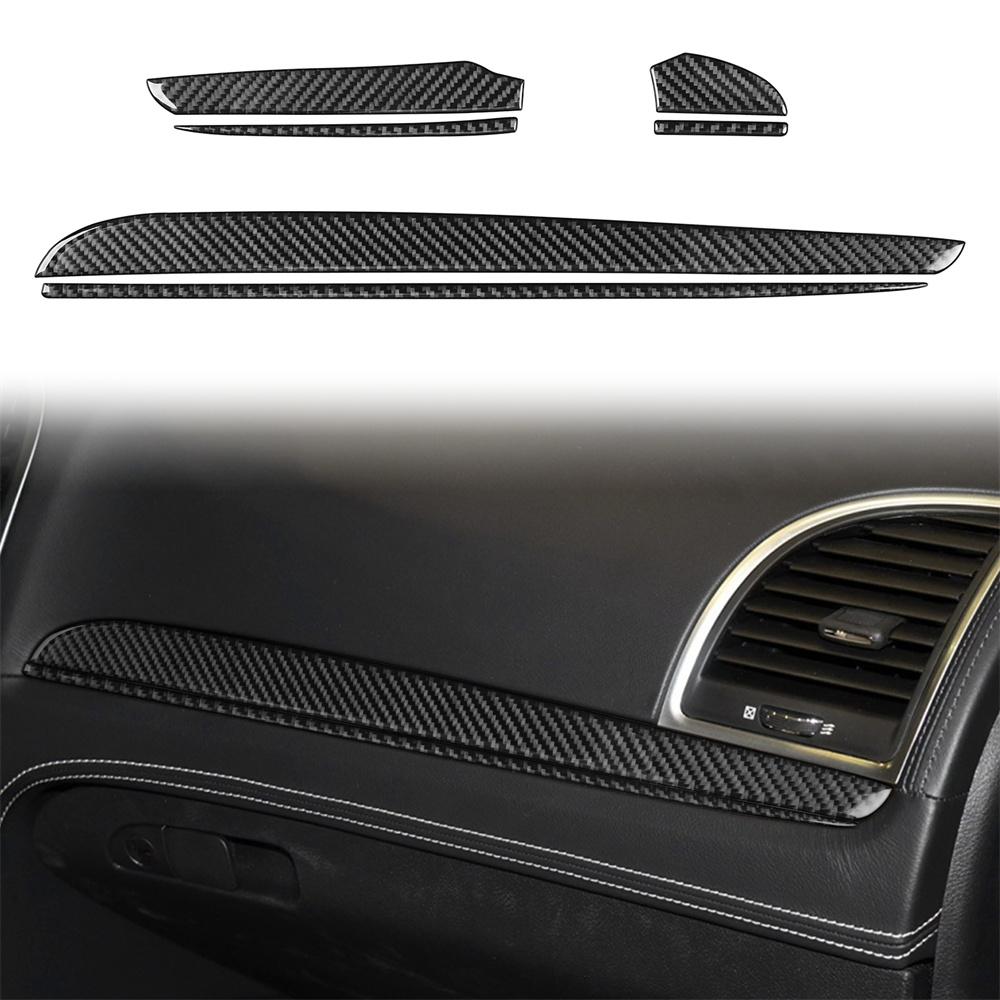 6 Pcs Carbon Fiber Central Control Dashboard Cover Trim For Chrysler 300 2011+