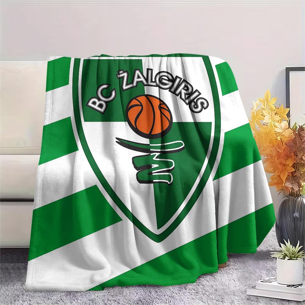 BC Žalgiris  Print Flannel Blanket, High quality Comfortable for All Seasons, Home Decor, Warmth and Comfort