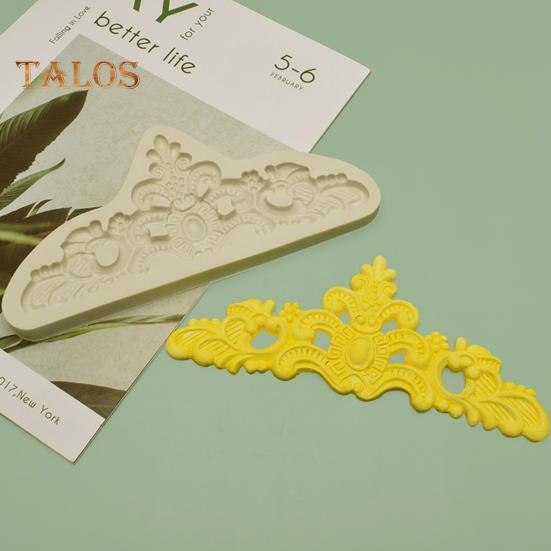 Mucegai pentru Topper pentru Tort Rezistent la temperaturi înalte Artizanat de calitate alimentară Model de relief util Coroana Sugarcraft Mold Fondant pentru magazin de prăjituri