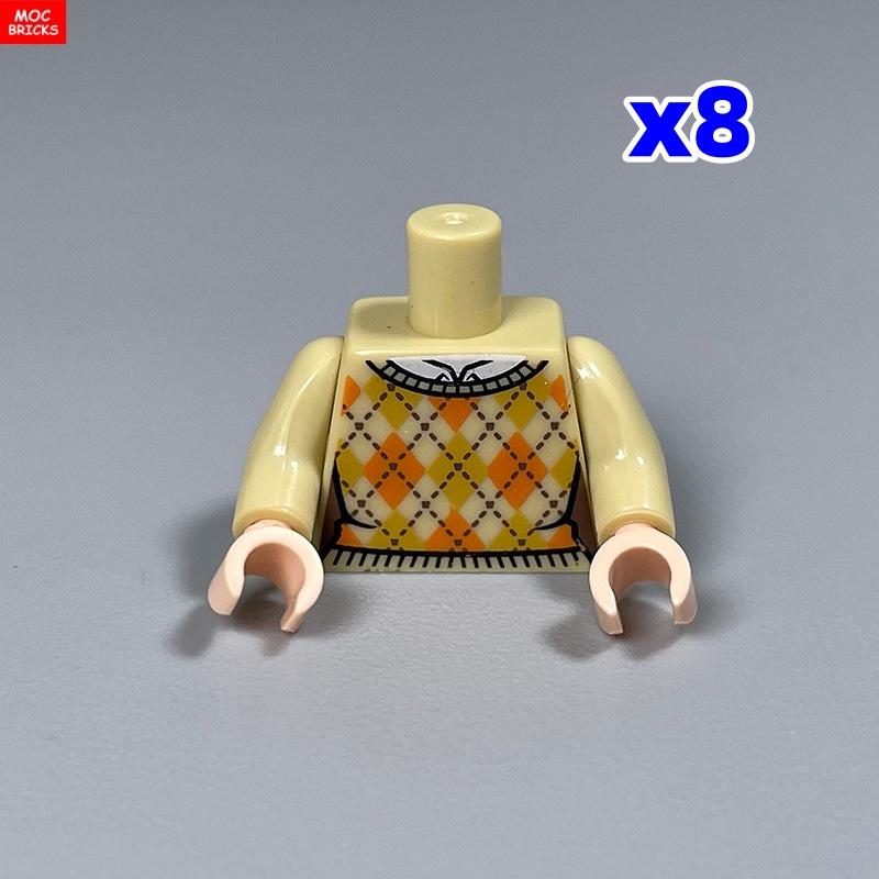 Ungiftig 8 Stück Moc Steine Torso Anzug 4cm Figur Teil Arme Hände Kochkleidung Bausteine Spielzeug Für Kinder Weihnachten Geschenke