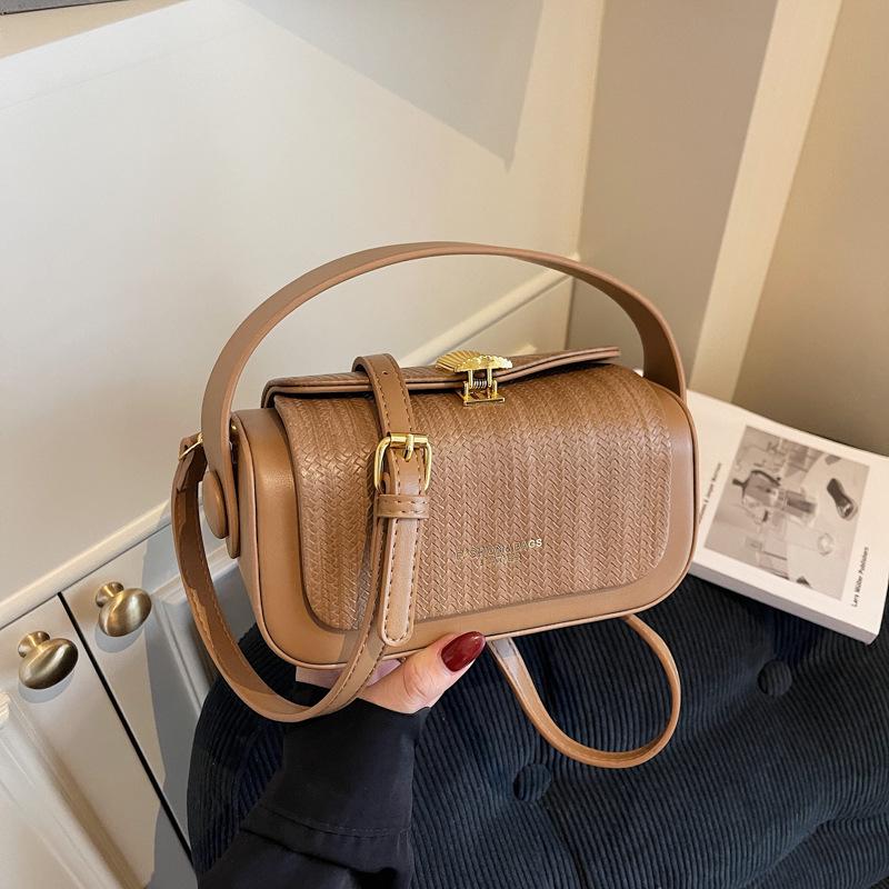 

Ретро роскошная сумочка в корейском стиле: Трендовая, Вместительная, Сумка через плечо и на плечо для женщин хаки