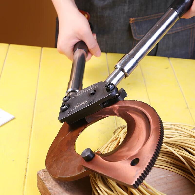 Deli 75mm Ratchet Gear Cable Cutter