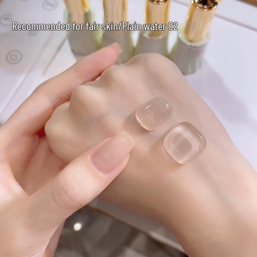 Summer 2025 Ice Transparent Nude Nail Gel Polish - Popular Whitening Jelly Color Series