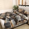 3pcs Polyester Printed Floral Soft Skin-Friendly Quilt Cover Three-Piece Set (One Quilt Cover Plus Two Pillowcases) Suitable