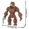 MOOXI Variety Movie Monster Character DIY Diorama Assembly Model Kit For Adults Building Blocks Set Children Toy MOC Bricks Gift