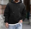 Men's Fall Casual Pullover Jacket Long Sleeve Hooded Lace-Up Sweatshirt