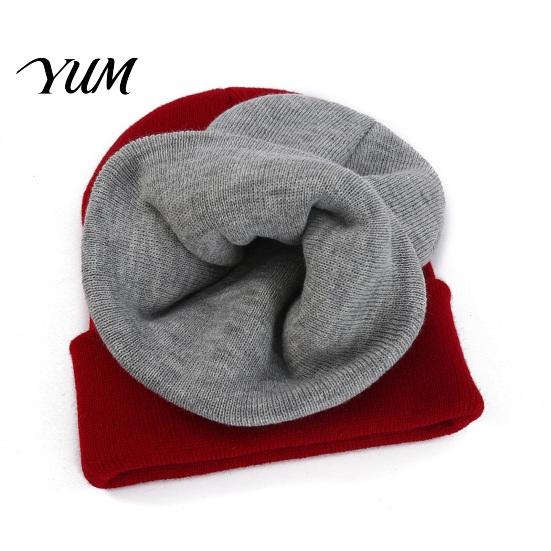Outdoor Sports Winter Hat Unisex Solid Color Knit Beanies, Classic Slouchy Skull Cap for Winter, Knitted Casual Warm Headwear Men Women, Soft Thermal