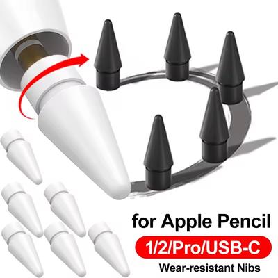 2H Wear-resistant Nibs for Apple Pencil 1st/2nd/USB-C/Pro Nib Replacements Tip for IPad Pro Pencil 1/2 Stylus Precision Fine Nib