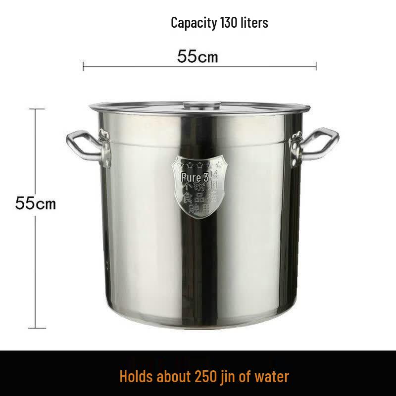 JPHZNB Food-Grade Stainless Steel Storage Bucket