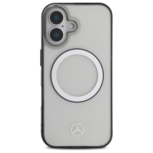 Mercedes Mehmp16S23Huokc Iphone 16 6.1  Transparent Hardcase Printed Logo Magsafe