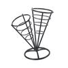 French Fries Stand Easy Carrying Clean Food Cone Metal Wire Fry Holder Fried