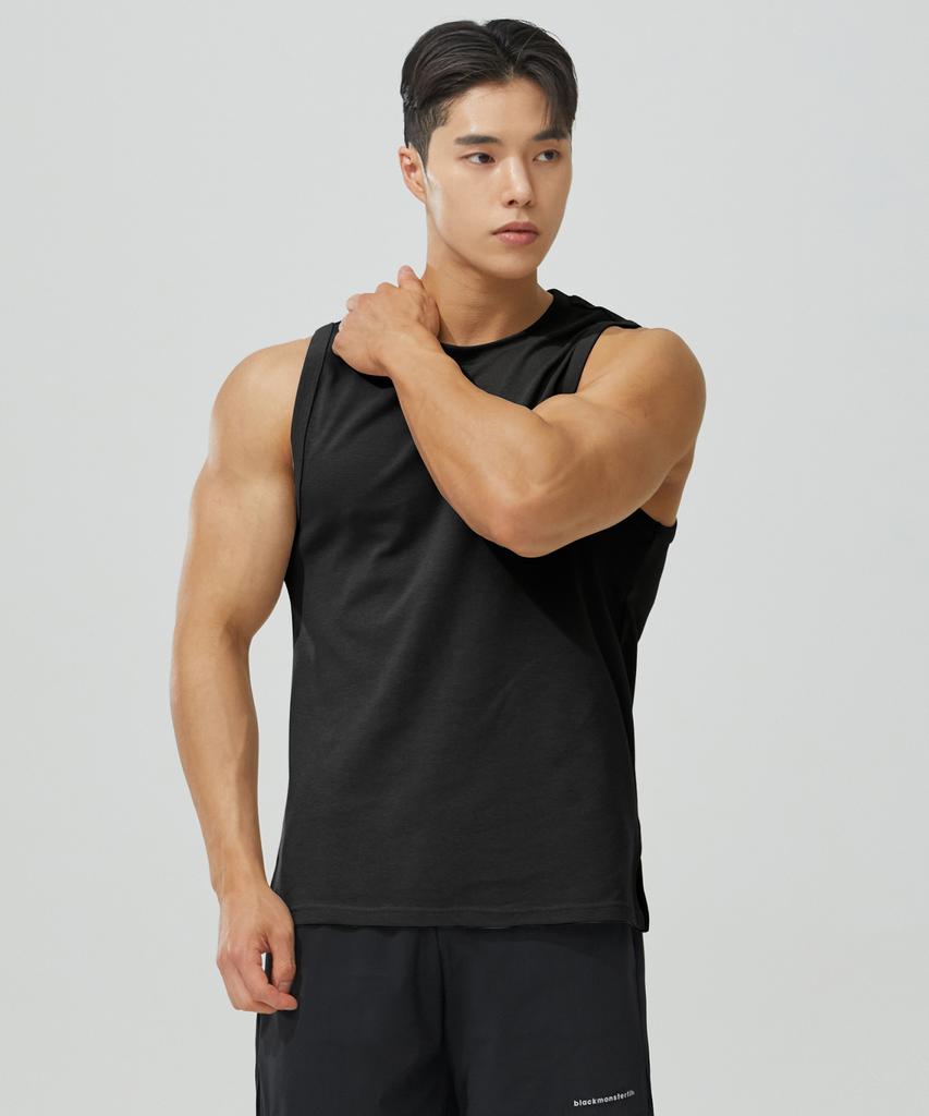 Beullaegmonseuteopis Cotton Poly Health Sleeveless (Black) / Bm230107